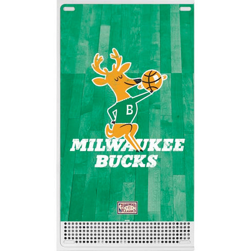 NBA Milwaukee Bucks Hardwood Classics Xbox Series S Console Skin